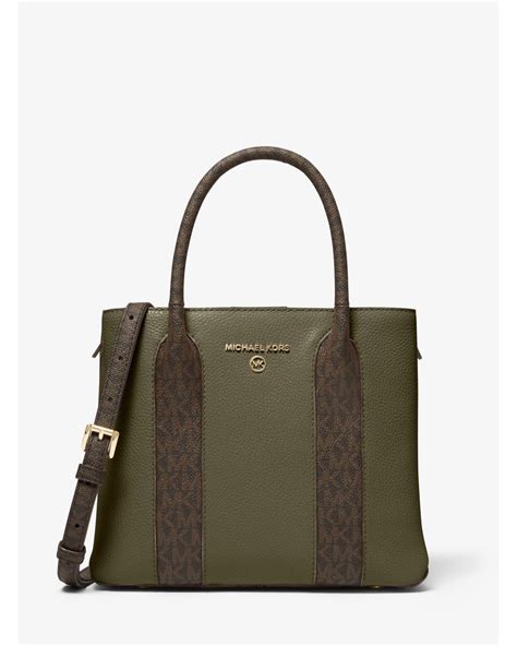 michael kors tote bag green|michael kors olive green bag.